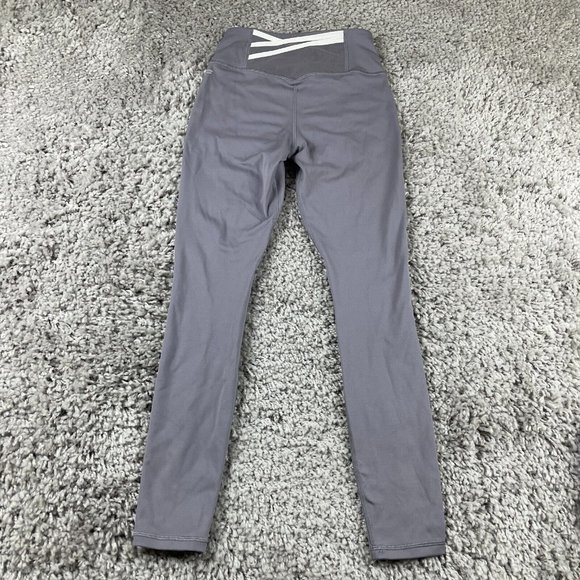 Fabletics Trinity Motion365 High Waisted Leggings Size XS Quarry Grey/White - Picture 3 of 9